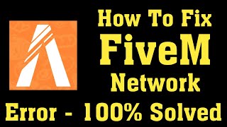 How To Fix FiveM Network Connection Error Windows 1087  Fix FiveM Internet Connection Error [upl. by Maryanna]