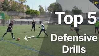 5 Defensive Drills To Improve Your Teams Defending [upl. by Tempa]