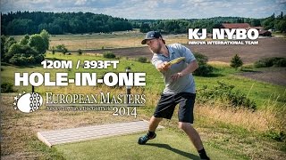 Disc Golf Hole In One  KJ Nybo Hole 12  European Masters 2014 [upl. by Harriott617]