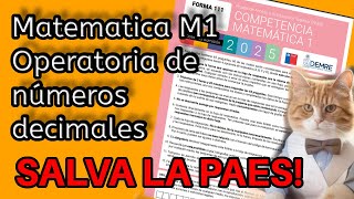 PAES M1  Números decimales [upl. by Yrbua]