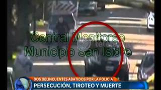 Persecución tiroteo y muerte el video  Telefe Noticias [upl. by Macfarlane]