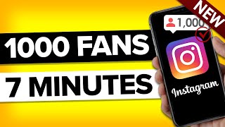 How To Grow 1000 REAL Followers on Instagram in 10 minutes actually works [upl. by Ahseele491]