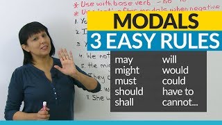 No more mistakes with MODALS 3 Easy Rules [upl. by Eiclehc]