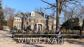 4K Winnetka IL US  The richest town in Illinois Home Alone house [upl. by Afihtan]