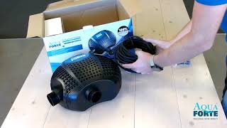 Unboxing the AquaForte OPlus Vario pond pump [upl. by Llenal]