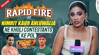 KKK 14 Nimrit Kaur Ahluwalia Ne Kholi Contestants Ki Pol  Interesting Rapid Fire [upl. by Leen]