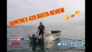 2016 Quintrex 420 Renegade TS  Boat Reviews on the Broadwater [upl. by Ahseile]