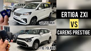 Maruti Ertiga Zxi Vs Kia Carens Prestige ❤️2022 Ertiga Vs Carens Full Comparison ertigavscarens [upl. by Rip641]