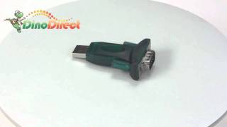 USB20 to RS232 Serial DB9 9 Pin Adapter Converter from Dinodirectcom [upl. by Yrekcaz550]