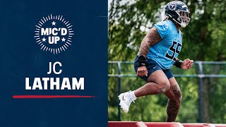 JC Latham Rookie Minicamp  Mic’d Up [upl. by Alhahs]