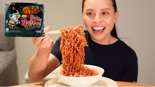 Spicy Korean instant noodle challenge [upl. by Kobe611]