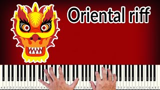 Oriental riff  PIANO TUTORIAL [upl. by Noiek]