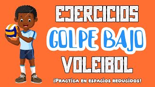 Cómo MEJORAR el GOLPE BAJO en VOLEIBOL  3 ejercicios FÁCILES Y SIN MATERIAL costoso EN CASA🤩 [upl. by Imik]