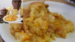 SUPER QUICK amp EASY PEACH COBBLER RECIPE  STEP BY STEP [upl. by Daph504]