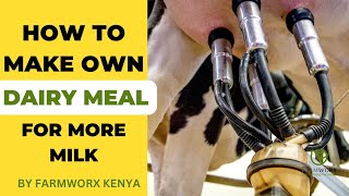 The easiest way to make a highquality dairy meal at home dairymeal dairyfarming [upl. by Aym]