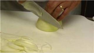 Food Cutting amp Slicing  How to Thinly Slice an Onion [upl. by Ecnal623]