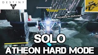 SOLO Atheon Hard Mode and Getting the Mythoclast  Destiny PS4 Vault of Glass  1080p60FPSHD [upl. by Dionne]