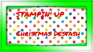 Christmas Stamps And Dies DESTASH From Stampin Up🎅🎄❄️ [upl. by Emirej]