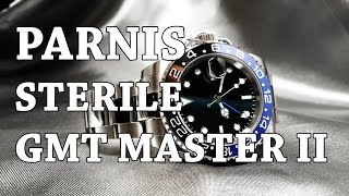 Parnis GMT Master Sterile Homage  Review Measurements Lume Lewd South American [upl. by Cthrine]