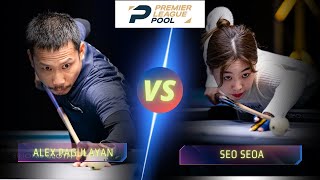 ALEX PAGULAYAN VS SEO SEOA  2023 PREMIER LEAGUE POOL billiards 9ballpool [upl. by Aenit]