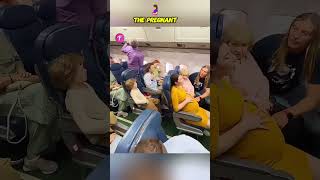 Pregnant Woman Faces Rude Behavior on a Plane shorts [upl. by Varden]