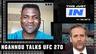 Max Kellerman interviews Francis Ngannou ahead of UFC 270  This Just In [upl. by Onitselec88]