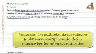 Problemas de múltiplos y divisores [upl. by Annaerb]