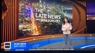 KPIX CBS News Bay Area “Late News” open December 18 2024 [upl. by Botnick]