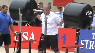 2011 Worlds Strongest Man Squat Lift Mike Jenkins [upl. by Aiuqram]