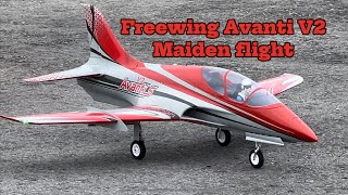 Fantastic maiden flight on the Freewing Avanti V2 80mm EDF sport jet ￼ [upl. by Atahs]