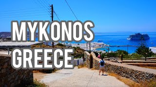 MYKONOS 4K Walking Tour GREECE [upl. by Ecnarf726]