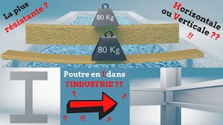 Pourquoi une poutre est plus résistante quune autre  Pourquoi utiliser une poutre en I [upl. by Deyas]