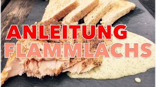 PERFEKTEN FLAMMLACHS selber grillen ANLEITUNG  Klaus grillt [upl. by Ennayt]