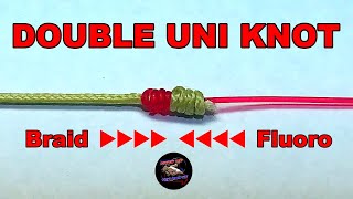 BEST KNOT for Tying Fishing Lines Together Braid to Fluoro [upl. by Swehttam543]