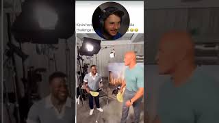 Kevin Hart and The Rock Tortilla Challenge was comedy 🤣🤣 shorts [upl. by Atinram]