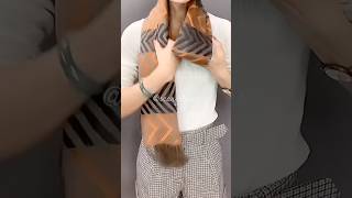 how to wrap scarf scarfstyles scarftie scarftutorial shorts [upl. by Garner668]