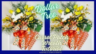 DOLLAR TREE EASTER SPLATTER SCREEN WREATH DIY 🥕SPRING BOUQUET EASY TO MAKE  HIGH END HOME DECOR 🌼 [upl. by Storer]