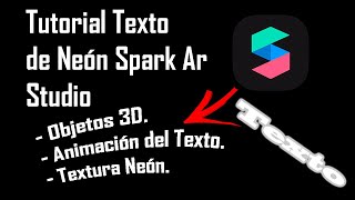 TUTORIAL SPARK AR STUDIO EN ESPAÑOL  TEXTO NEÓN ANIMADO 🆒 head Occluder 3D Tutorial desde cero 👍 [upl. by Aihtiekal303]