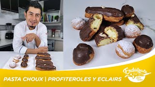 PASTA CHOUX  PROFITEROLES Y ECLAIRS  Endúlzate [upl. by Moneta]