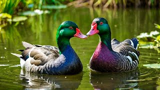 Wild Mating Rituals of Muscovy Ducks duck muscovyduck animals mating [upl. by Liborio]