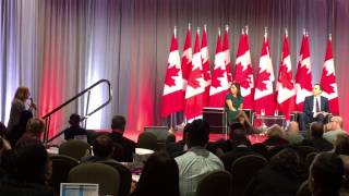 MoF Bill Morneau answers the question on precarious youth employment [upl. by Cherida]