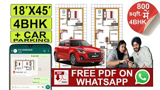 18x45 House Plan  With Car Parking [upl. by Aivatan]