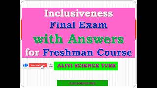 Inclusiveness Final Exam with Answers for Freshman Discussions in Afan Oromo amp Amharic [upl. by Ube]