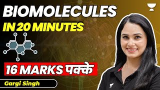 Biomolecules in 20 minutes  16 marks pakke  Biology  NEET 2023  Gargi Singh [upl. by Uot]