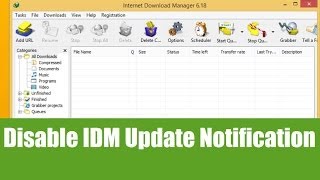 Easily Disable IDM Update CheckingNotification [upl. by Acirehs]