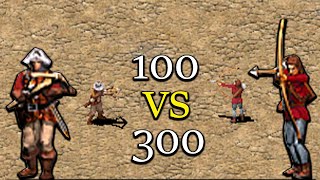 crossbowman 100 Vs 300 Archer [upl. by Blinny]