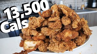 Mountain of Extra Crispy Fried Chicken Challenge 13500 Calories [upl. by Ttebroc]