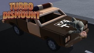 I CRASHED A POLICE CAR Turbo Dismount  Steam Game [upl. by Toille]