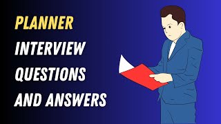 Planner Interview Questions And Answers [upl. by Treblig]