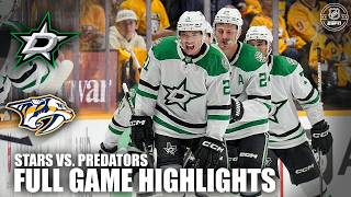 Dallas Stars vs Nashville Predators  Full Game Highlights  NHL on ESPN [upl. by Jacobba]